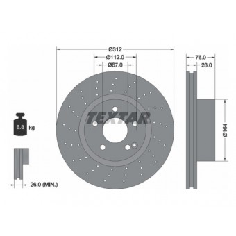 Fren Diski W220 Ön Havalı 280>500